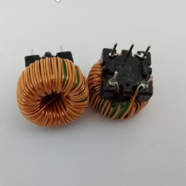 双组卧式并绕共模磁环电感线圈 双组卧式并绕共模磁环电感线圈